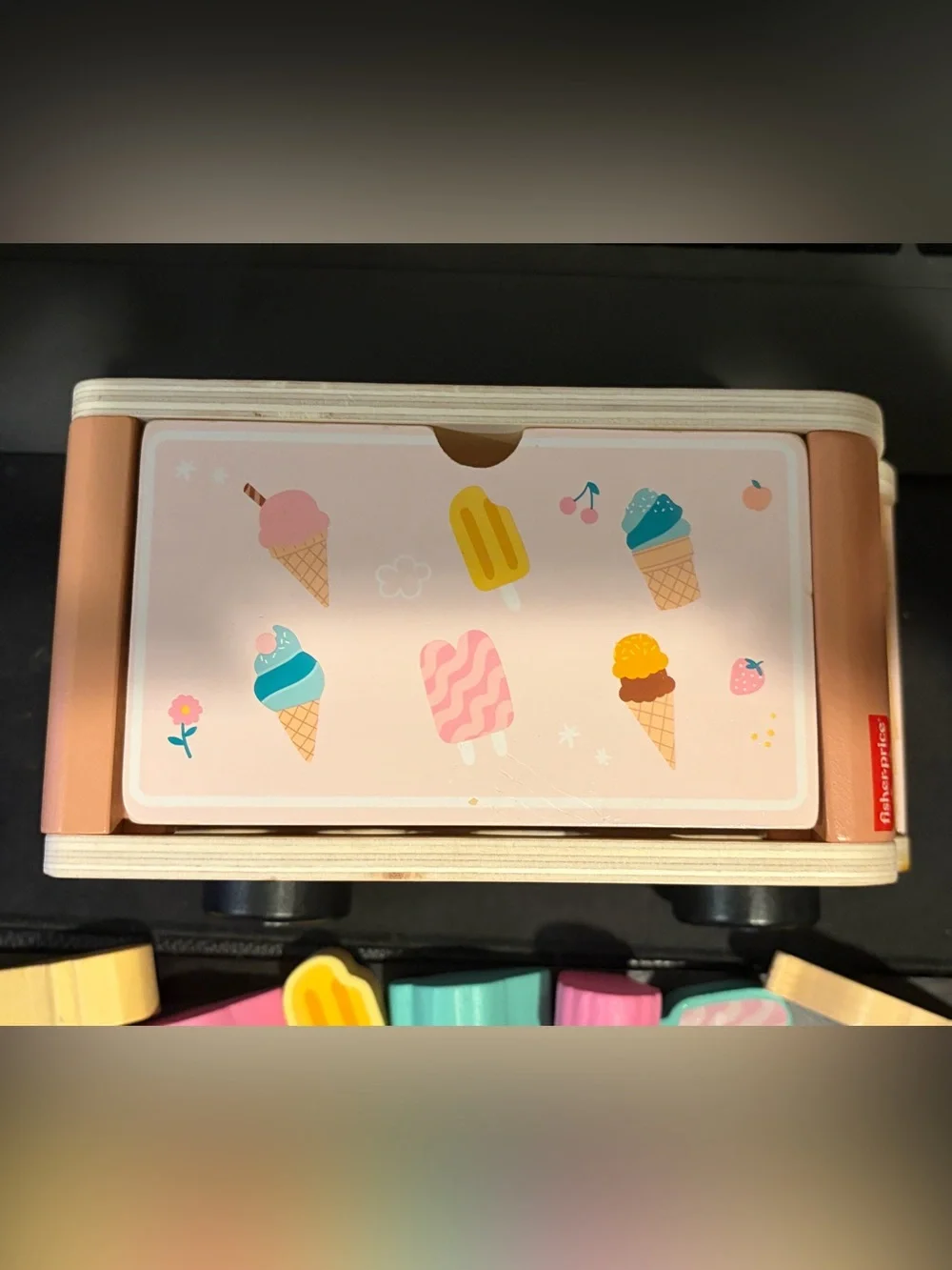 Fisher-Price Wood Ice Cream Truck Shape Sorter Set